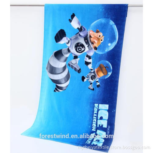 Wholesale Weighted Custom Digital Printed Beach Gift Towel Gift